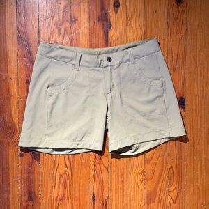 Women’s tan Patagonia shorts. Size 4.